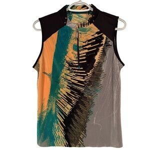 Jamie Sadock Multicolor Abstract Tank Top